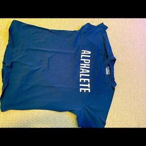 Blue shirt sleeve Alphalete shirt